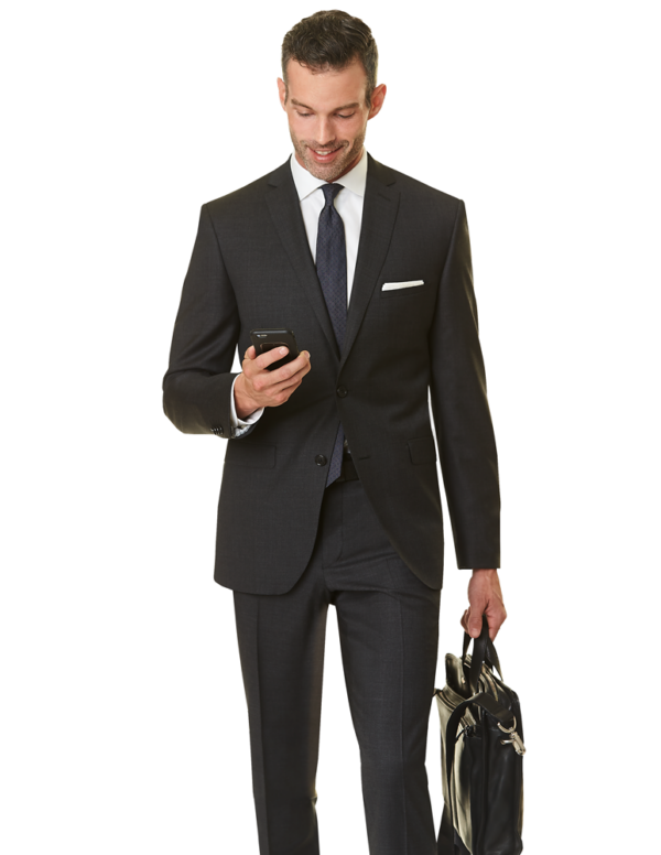 Paul Betenly Ronaldo Fit Charcoal Suit