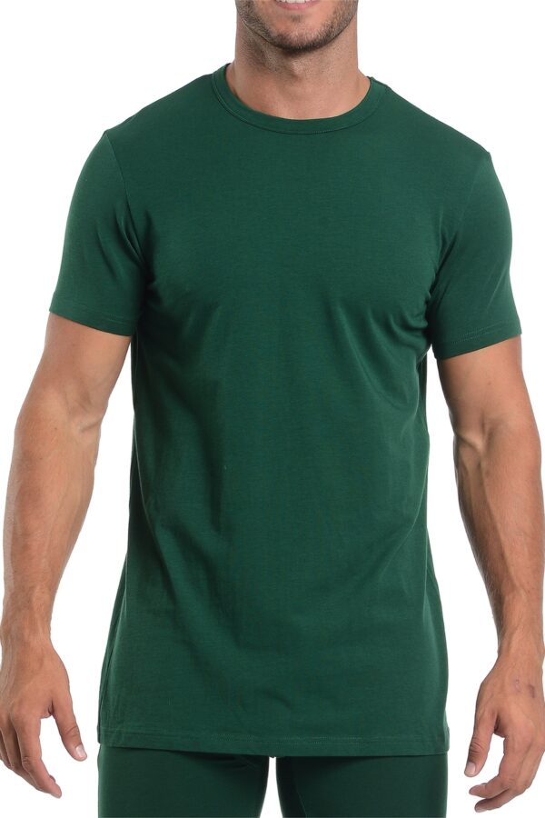 Wood Crew Undershirt - Forest Green