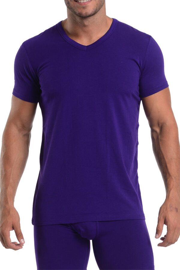 Wood V-Neck Undershirt - Royal Purple