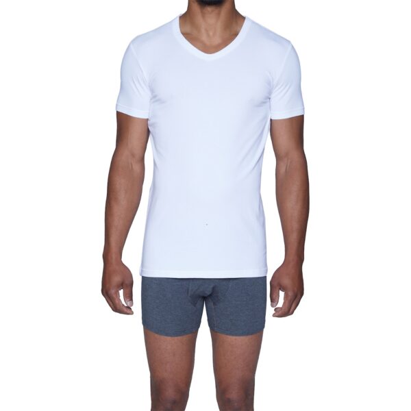 Wood V-Neck Undershirt - White